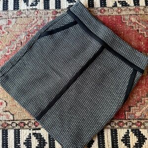 Stylish Black and White Textured Skirt